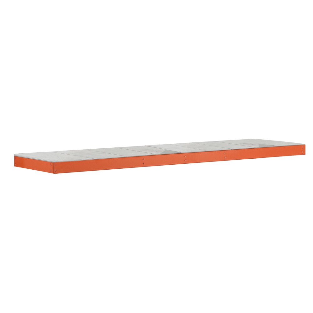 Fachboden für SCHULTE Weitspannregal, mit Stahlpaneelen, BxT 2.146 x 926 mm, orange