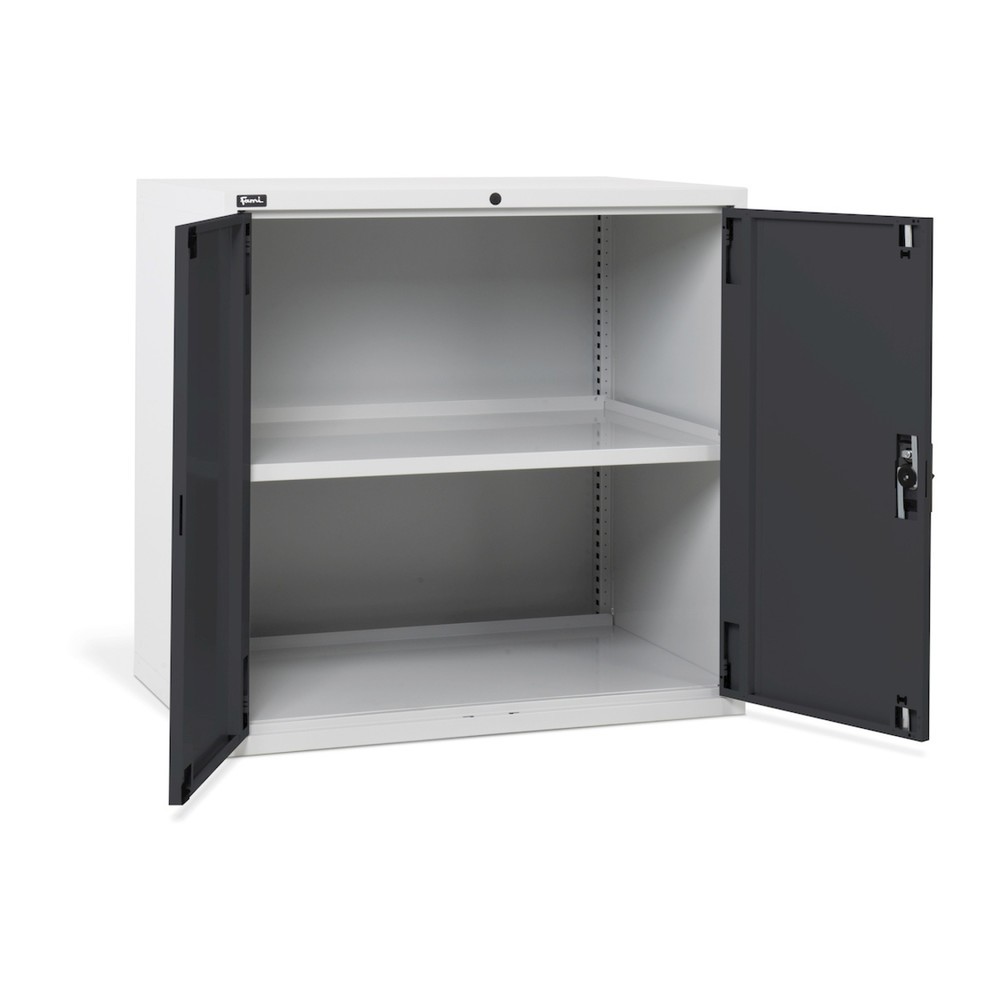 Fami MASTER Schrank mit Flügeltüren, HxBxT 1.000 x 1.020 x 726 mm, lichtgrau, anthrazit