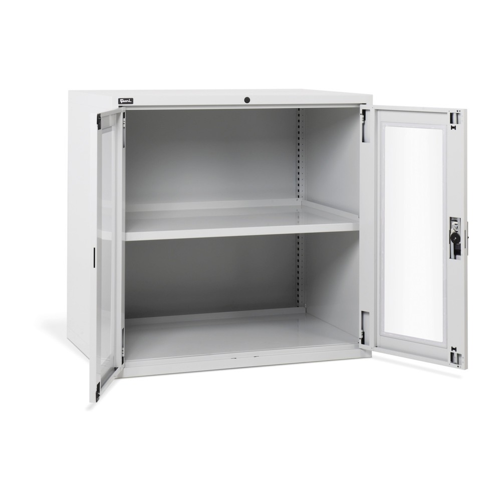 Fami MASTER Schrank mit Flügeltüren aus Polycarbonat, HxBxT 1.000 x 1.020 x 726 mm, lichtgrau