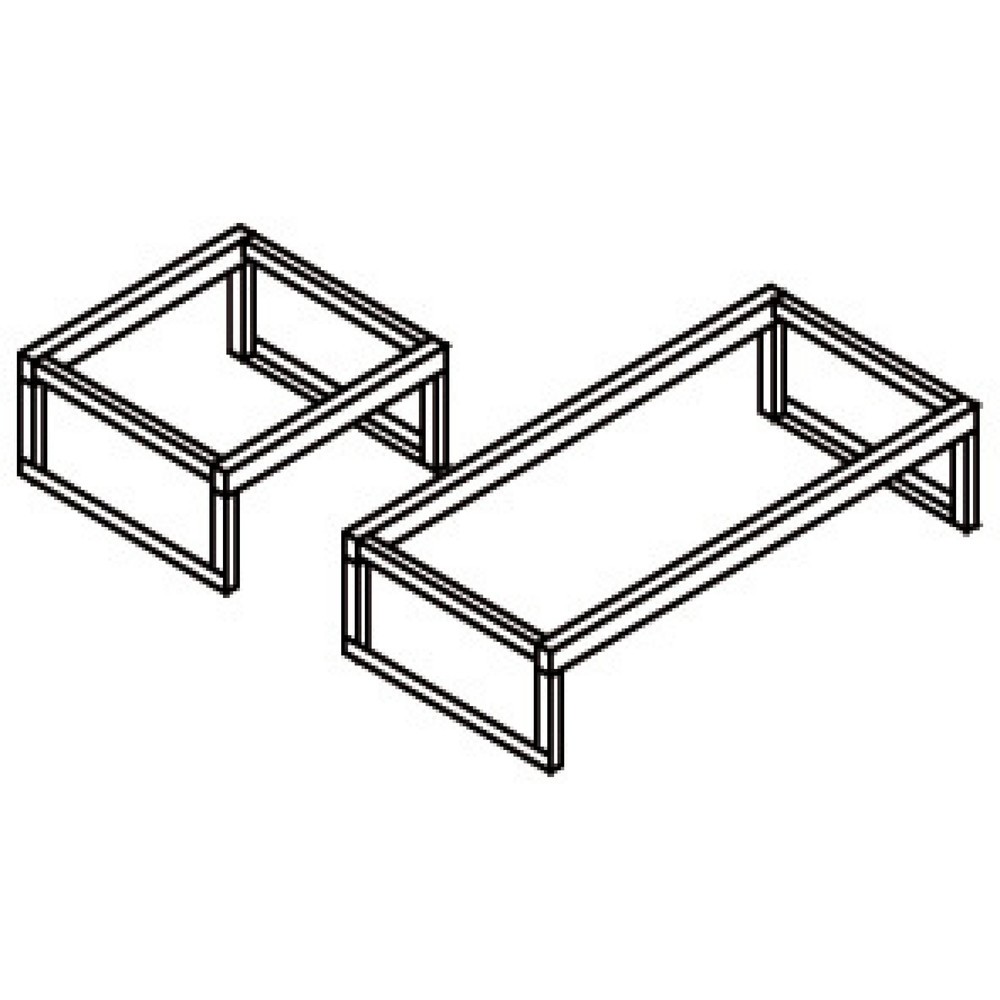 Produktabbildung: Fassbock aus Stahl für 3x 50/60-Liter-Fässer oder 1x 200-Liter-Fass für SAFE Master® Gefahrstoff-Depot