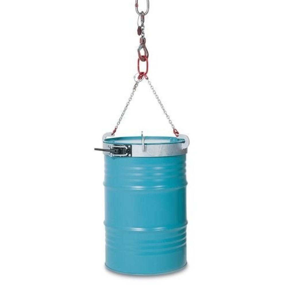 Fassgehänge mit Stahl-Manschette, für 1x 200-Liter-Fass, Fass-Ø 560-610 mm