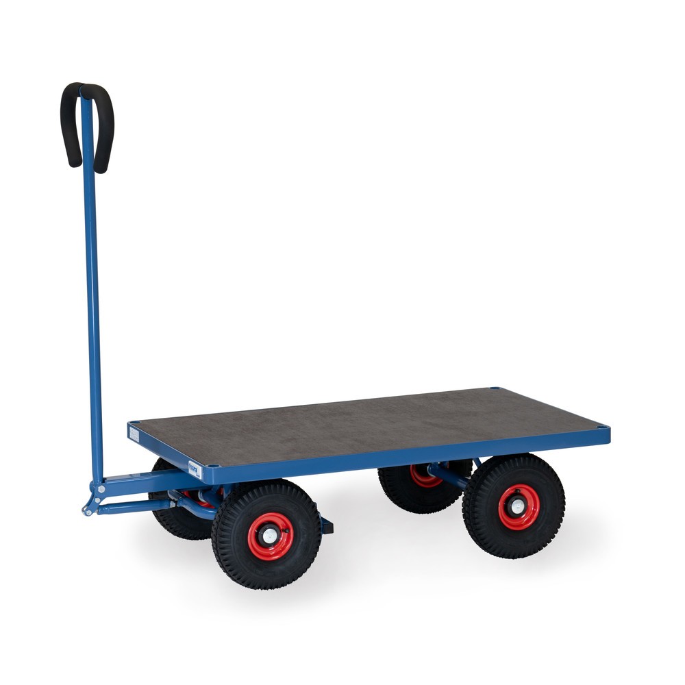 fetra® Handwagen mit Luftbereifung, HxBxL 1.192 mm x 609 mm x 1.272 mm, Tragkraft 500 kg