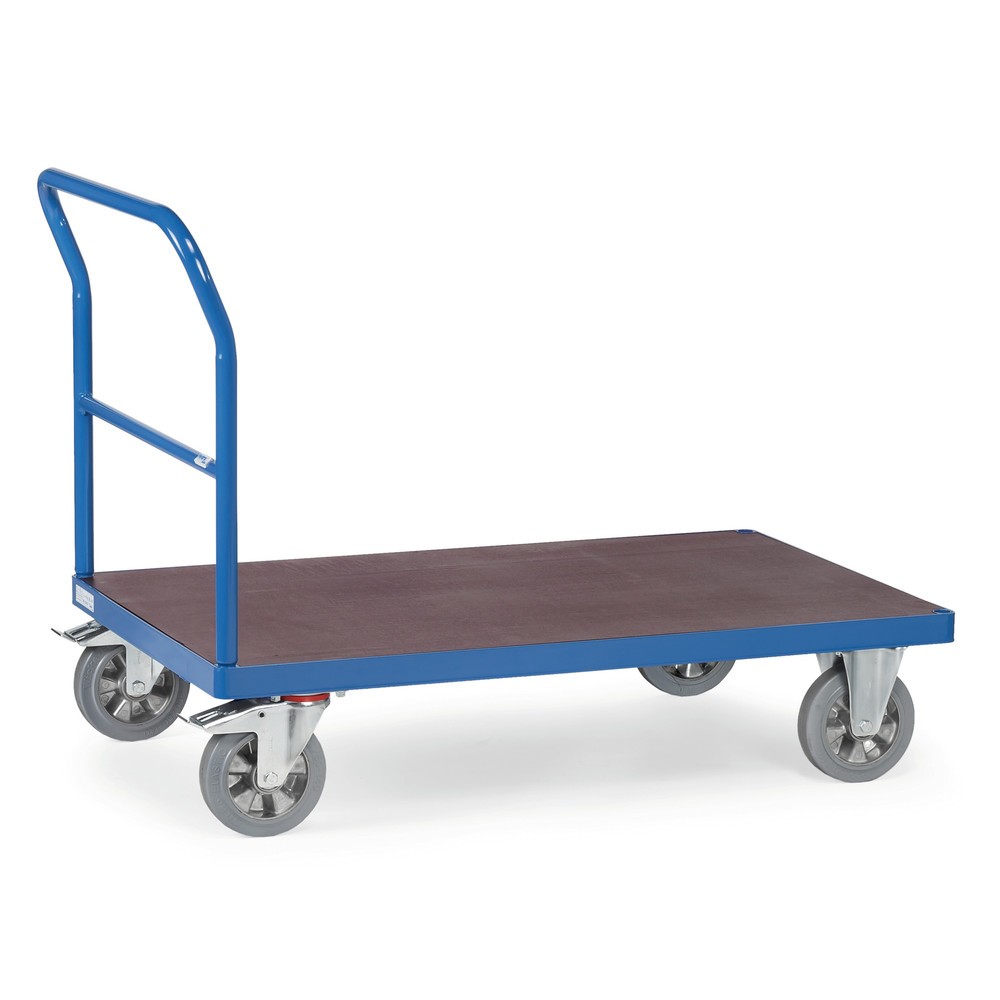 fetra® Schwerlast-Plattformwagen, mit Schiebebügel, Ladefläche BxT 700 x 1.000 mm