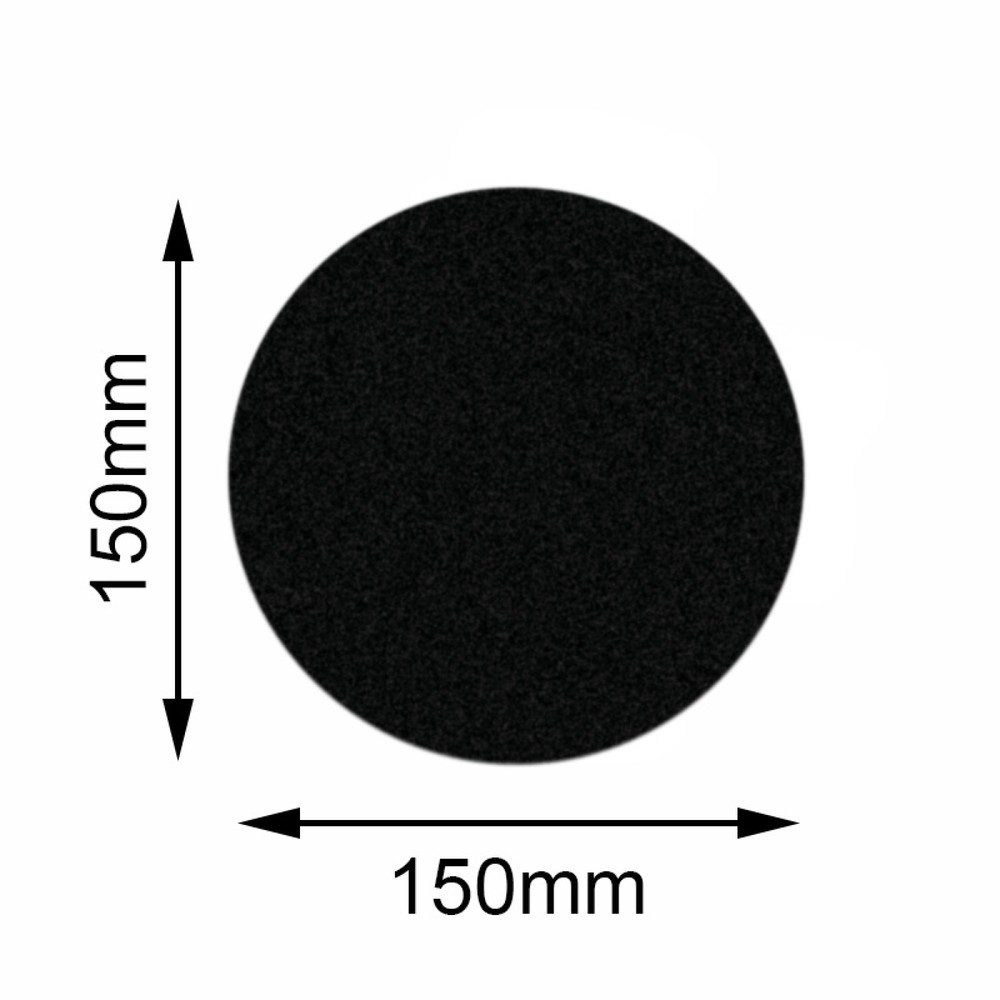 Film de marquage au sol Safety Croix, noir, 150 mm, 10 pcs/UV