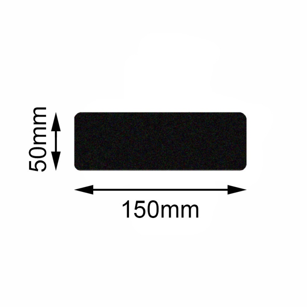 Film de marquage au sol Safety Rectangle, noir, 50 x 150 mm, 10 pcs/UV