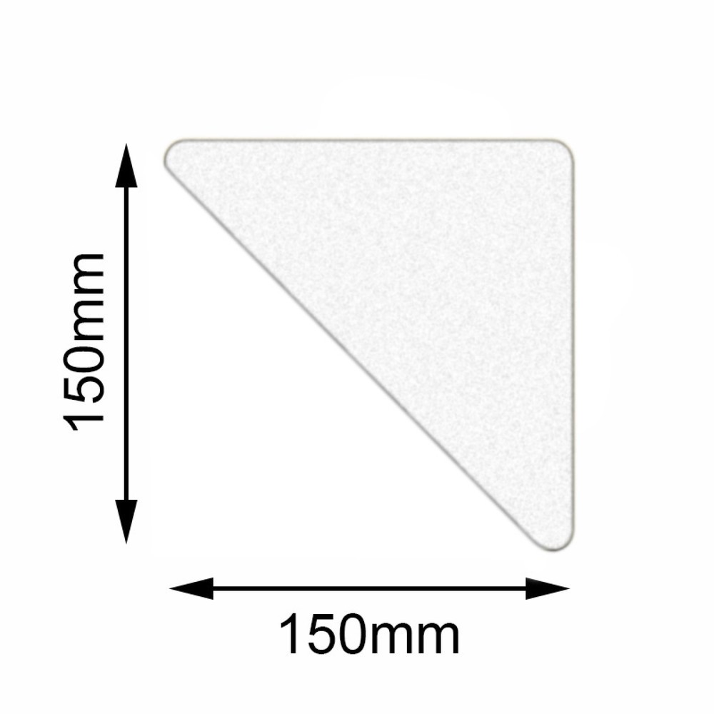 Film de marquage au sol Safety Triangle, blanc, 150 x 150 mm, 10 pcs/UV