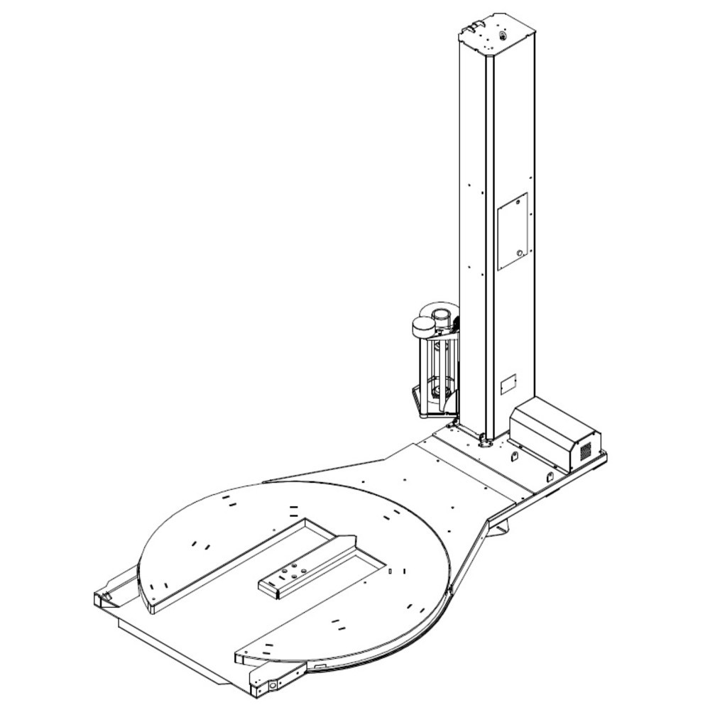 Produktabbildung Nr. 3: Filmeuse HSD VOLTA-T+ « FM », plateau tournant Ø 1.650 x 2.500 mm, angle de chargement 180°