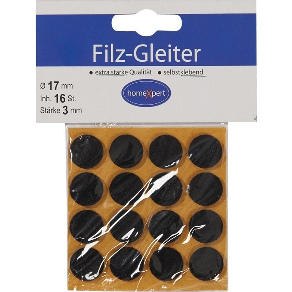 Illustration du produit: Filzgleiter, Filz braun, 17 mm, selbstklebend