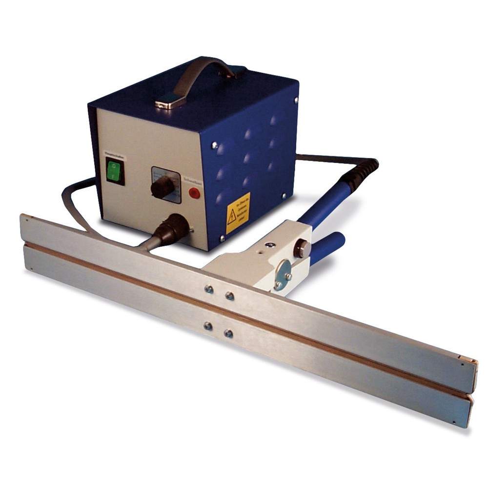 Folienschweißzange, impulsbeheizt, inkl. Impulsgeber, Schweißnahtlänge 490 mm