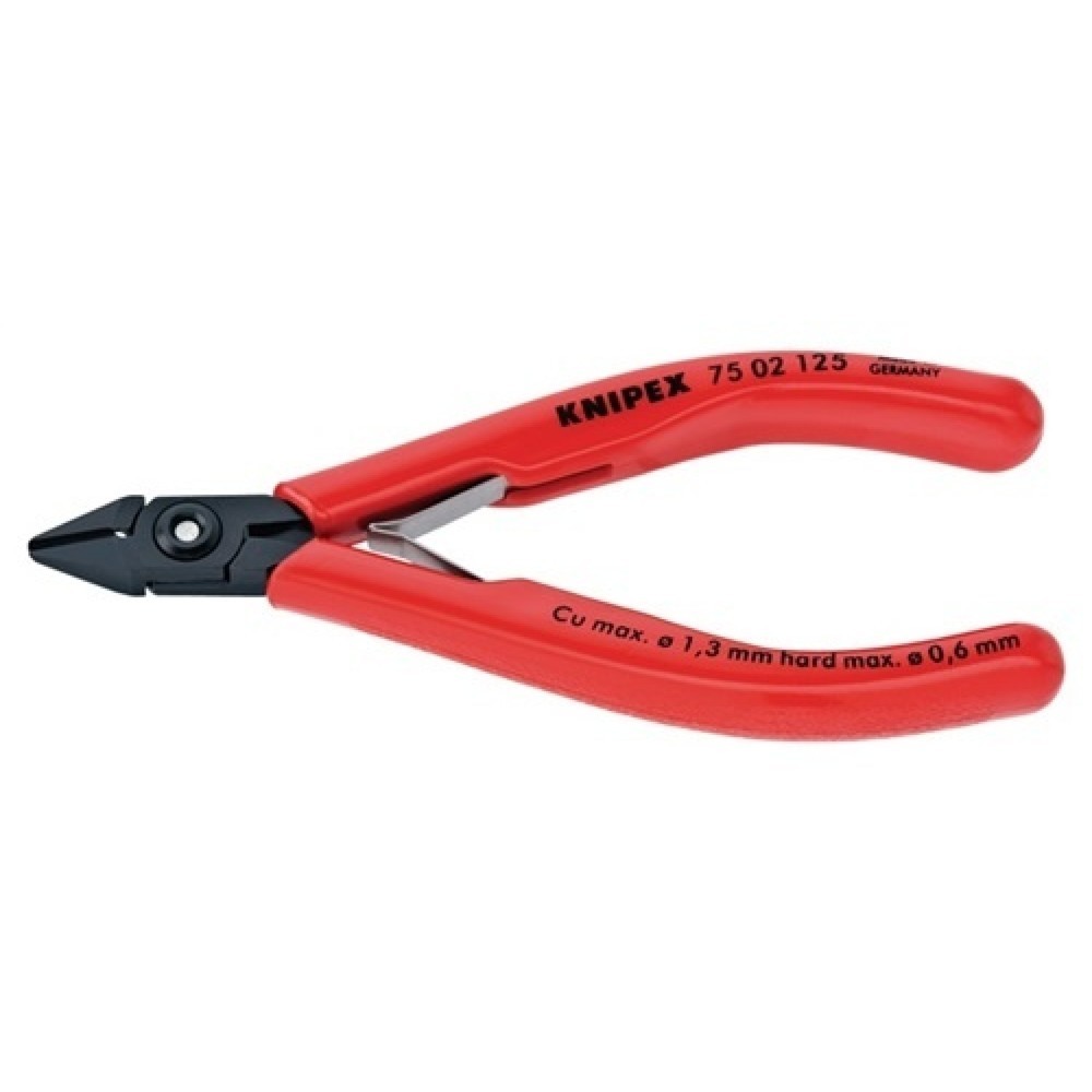 Pince coupante latérale électronique longueur 125 mm forme 1 facette oui KNIPEX