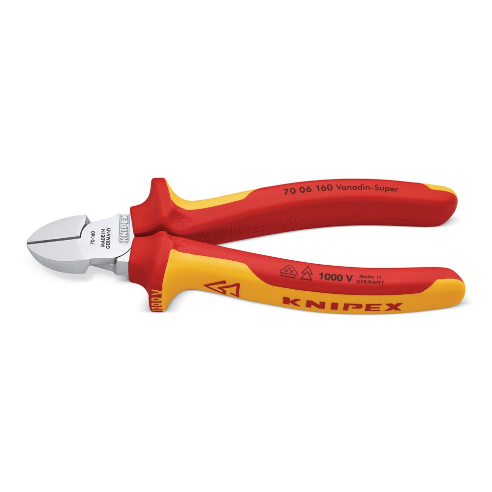 Pince coupante diagonale longueur 140 mm gaines multicomposant KNIPEX