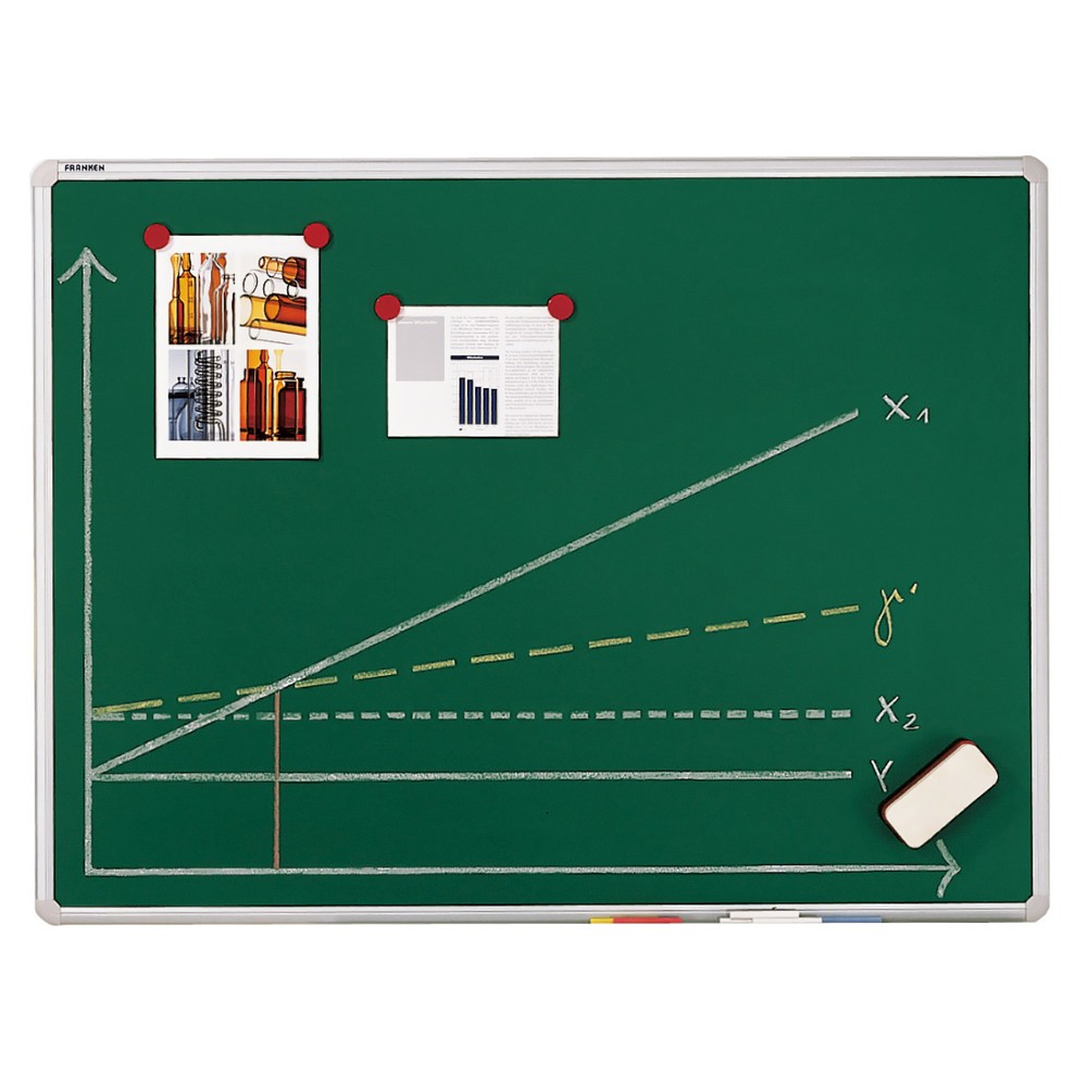 FRANKEN Kreidetafel, magnethaftend, HxB 600 x 900 mm