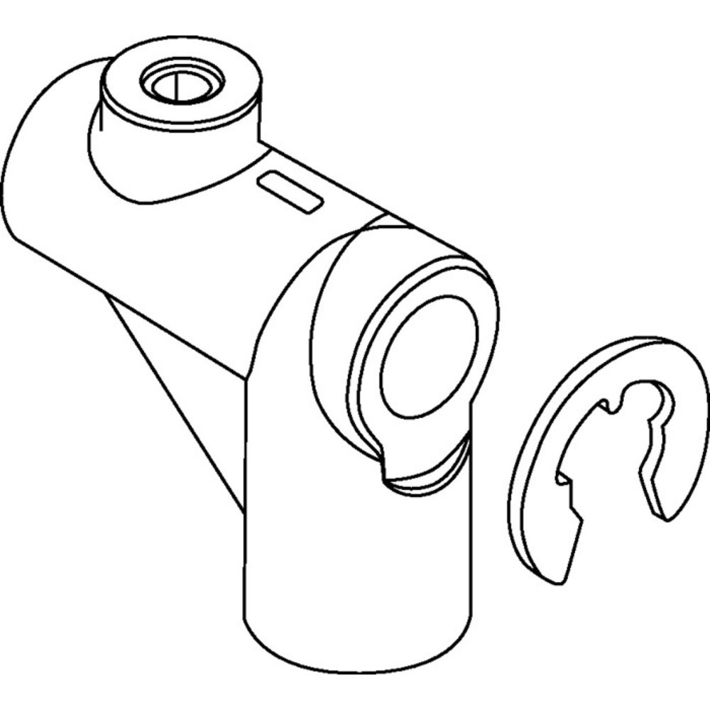 Illustration du produit: FUHR Gewindeansatz, f. Rundstange 10 mm, Set á 2 Stück, Stahl