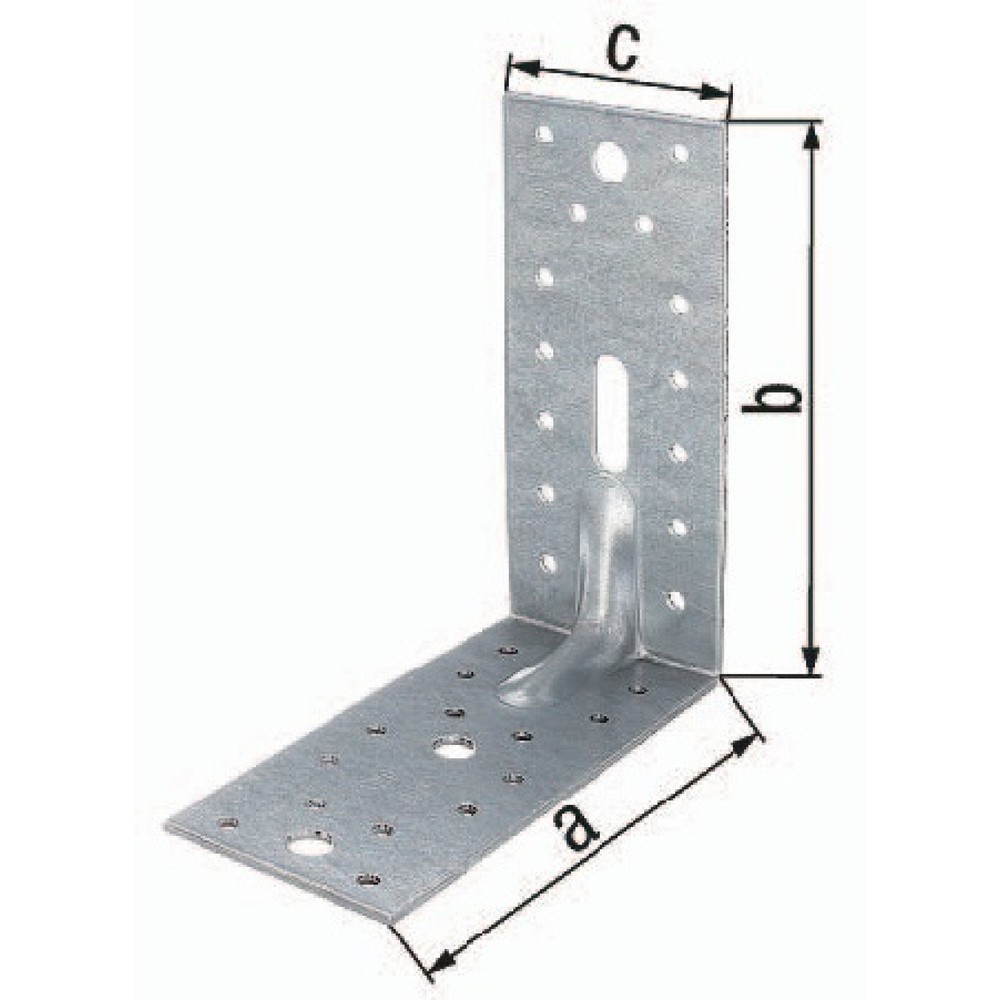 GAH Schwerlast-Winkelverbinder ETA-8/165, Anzahl Löcher1 / 3 / 28 S.2,5 mm, 150 x 150x65mm, ETA-8/165