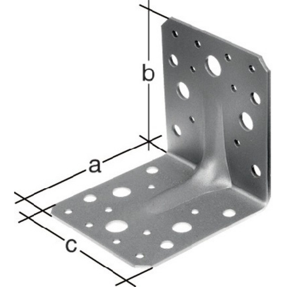 Illustration du produit: GAH Schwerlastwinkelverbinder, Anzahl Löcher3 / 10 S.2,5 mm, 50 x 90x50mm