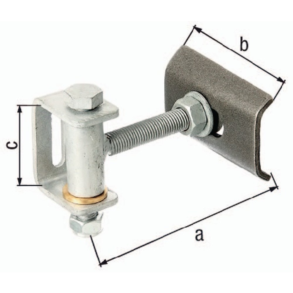 Produktabbildung: GAH Torband, Stahl roh, 132x100x70mm