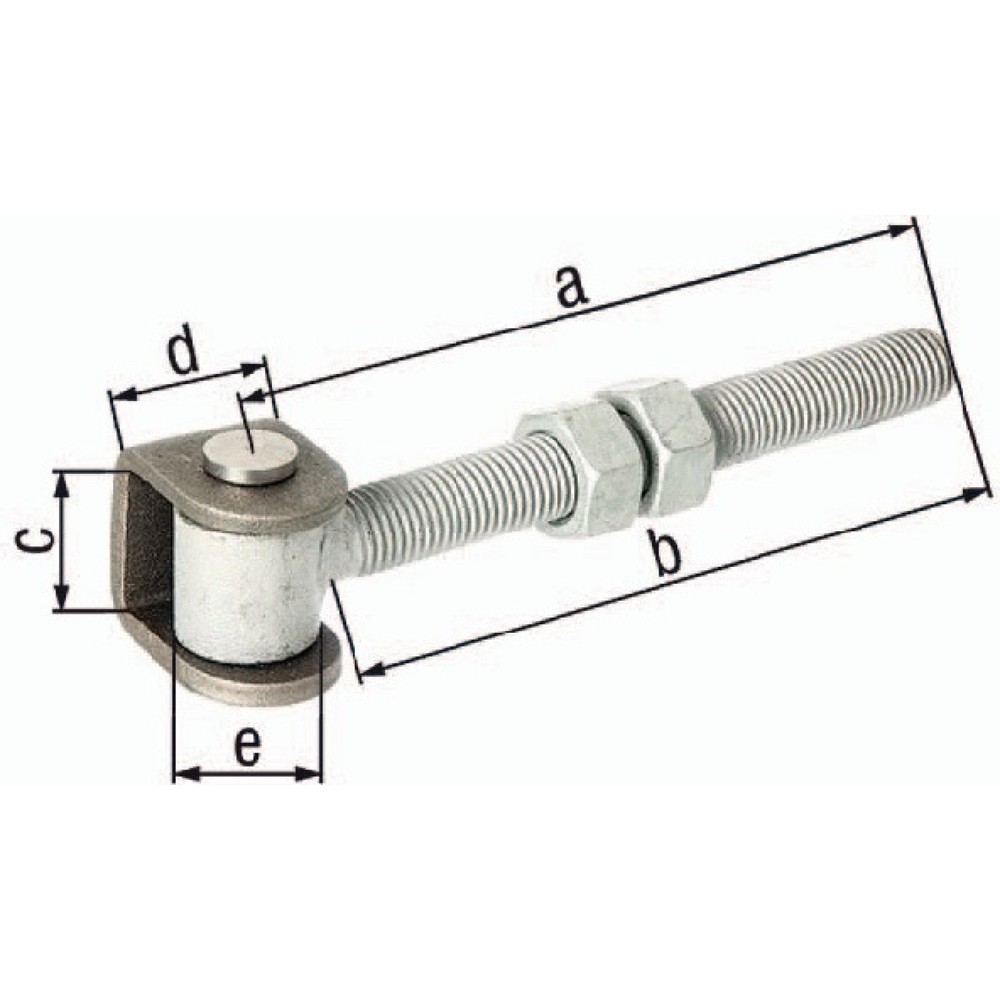 Illustration du produit: GAH Torband, Stahl roh, 144x138x37x30mm