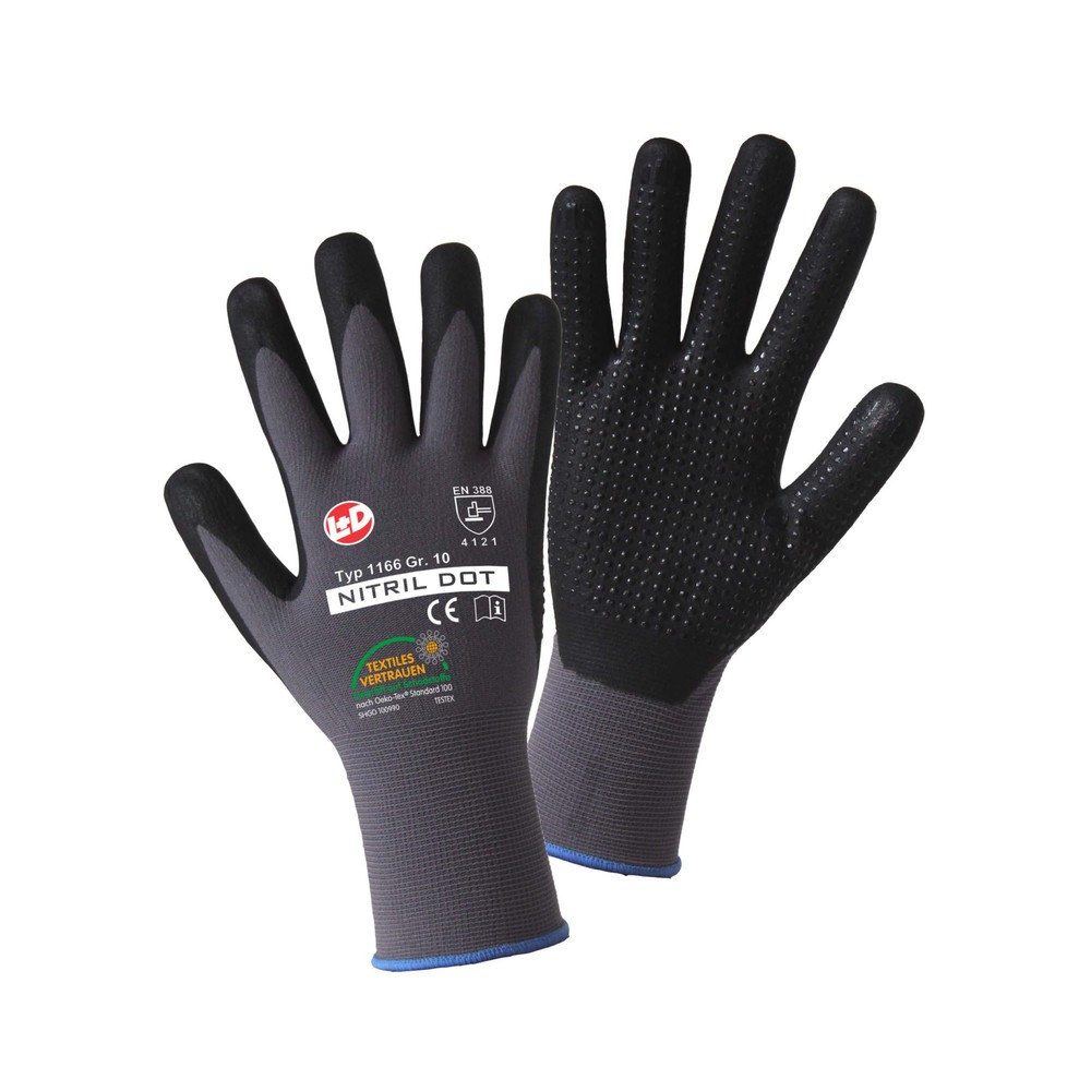 Gants de protection spécial mécanique Foam non collants, taille 10