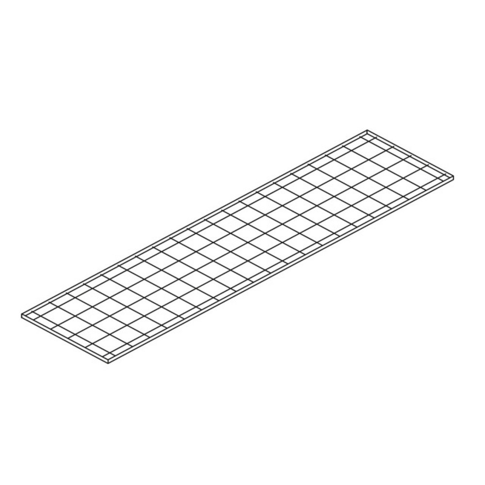 Gitterrost-Regalboden, BxT 2.000 x 500 mm, verzinkt für SAFE Tank Gefahrstoffcontainer