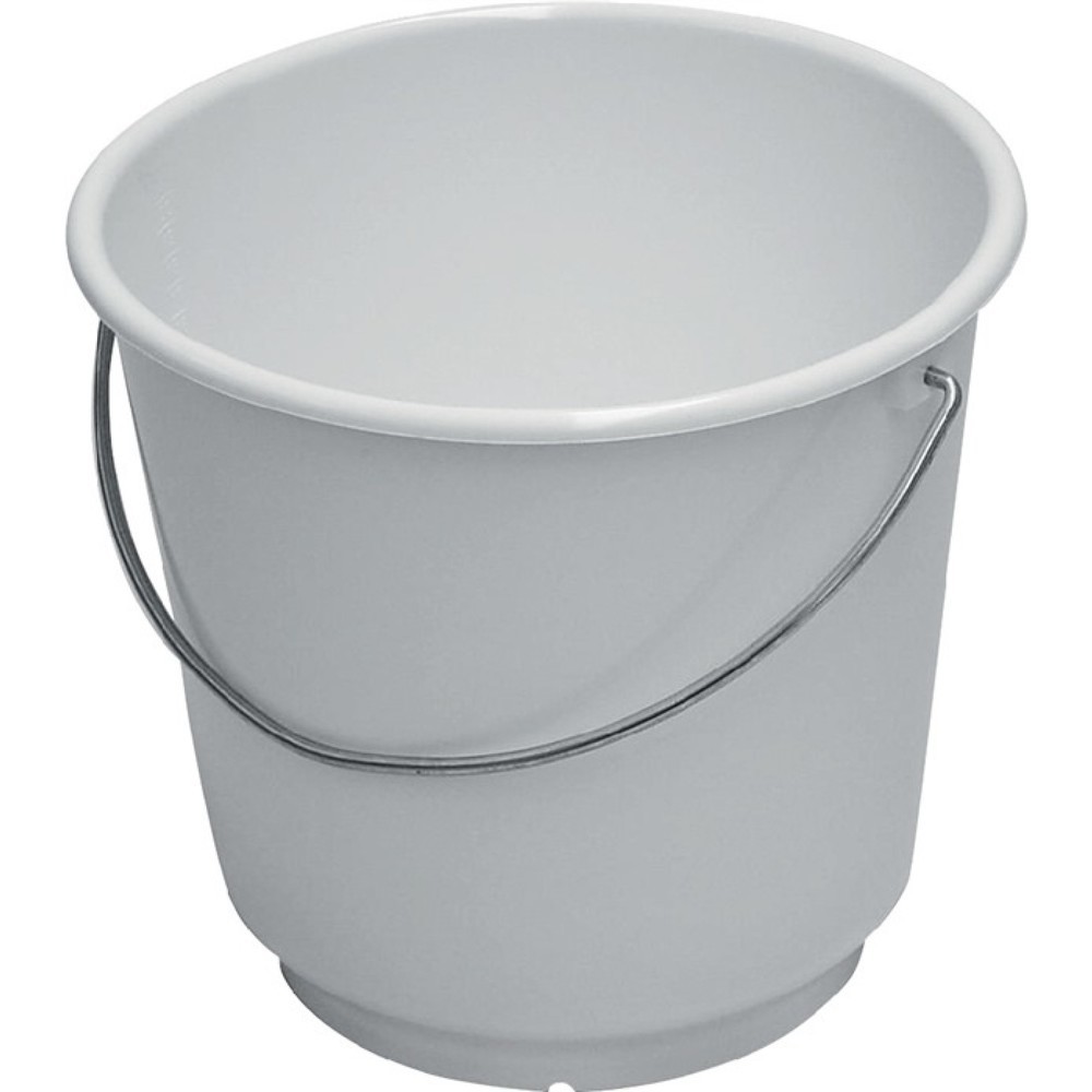 Seau 15 l polyéthylène blanc compatible alimentaire D. 330 mm hauteur 300 mm LOC