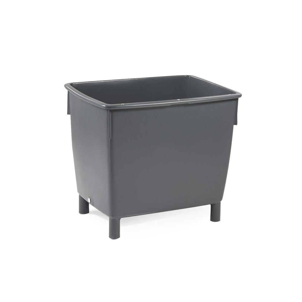 Grand conteneur CRAEMER en polyéthylène, 210 litres, gris basalte