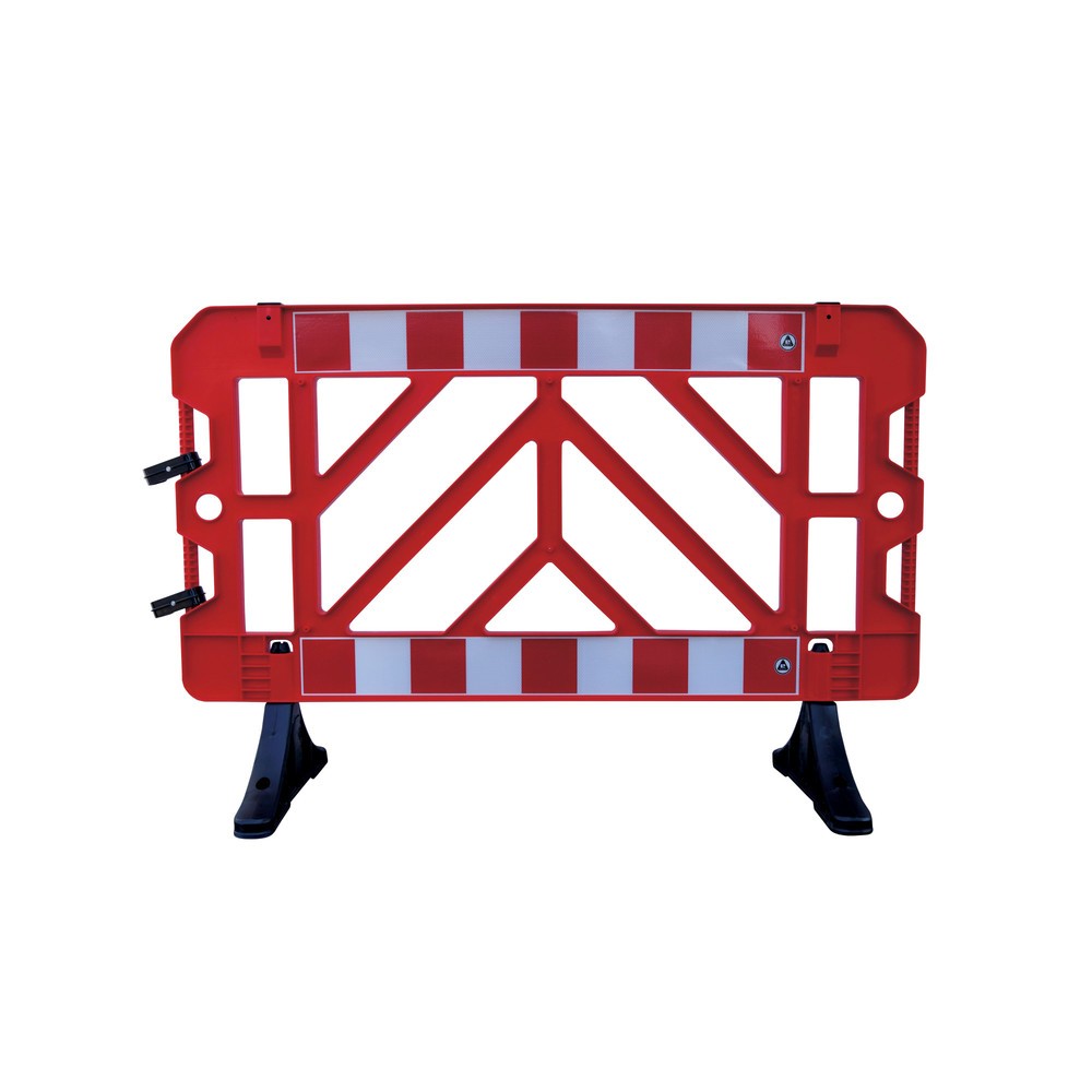 Grille de barrage en PP, pieds en PVC, rouge