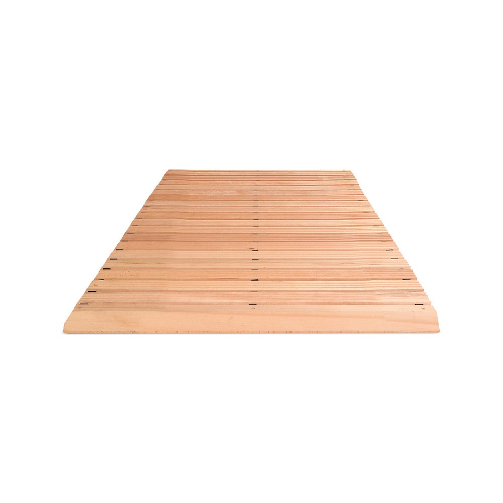 Grille en bois Yoga Industrie, avec cales de rehausse et biseau, largeur 1 000 mm