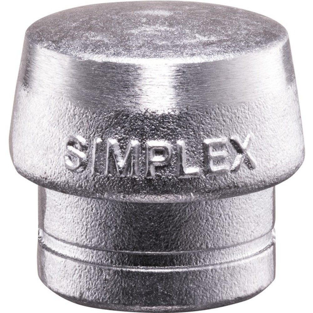 HALDER Schonhammerkopf SIMPLEX, Weichmetall silber hart, Kopf-Ø 50 mm