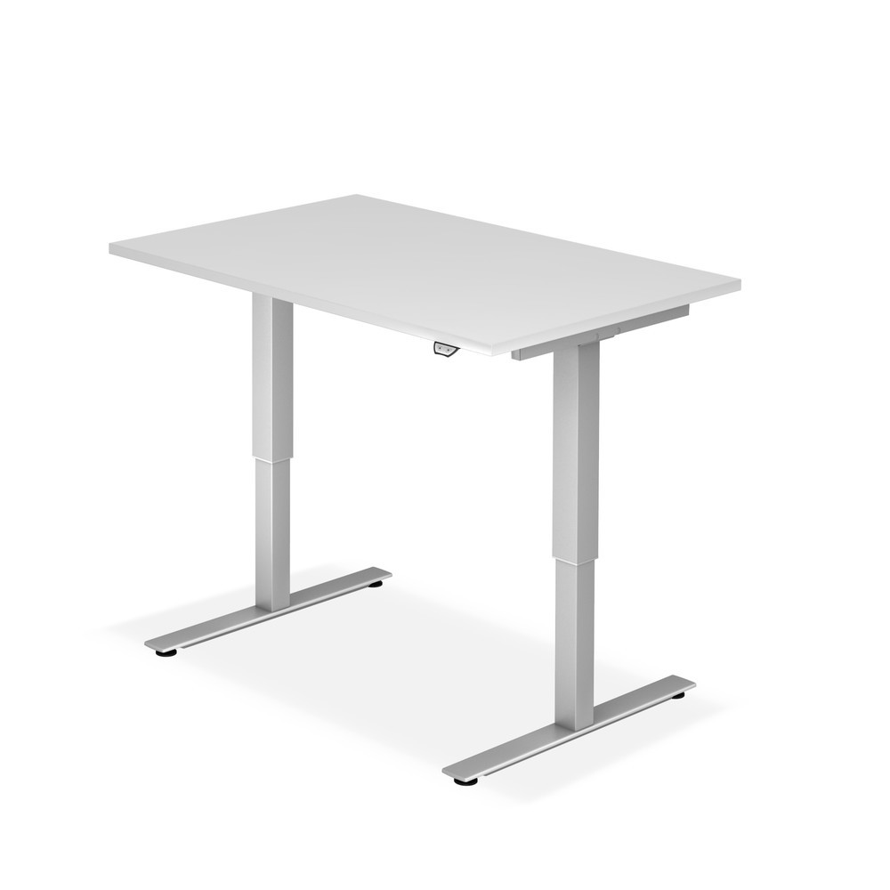 Hammerbacher bureau, réglable en hauteur, l x P 1 600 x 800 mm, blanc