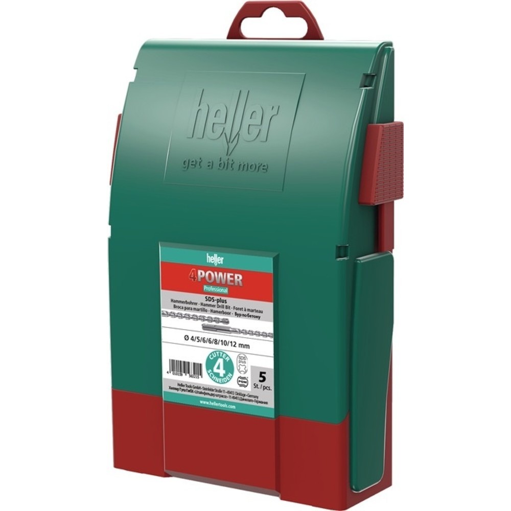 HELLER Hammerbohrersatz 4Power 7-tlg.SDS-plus Ku.-Box