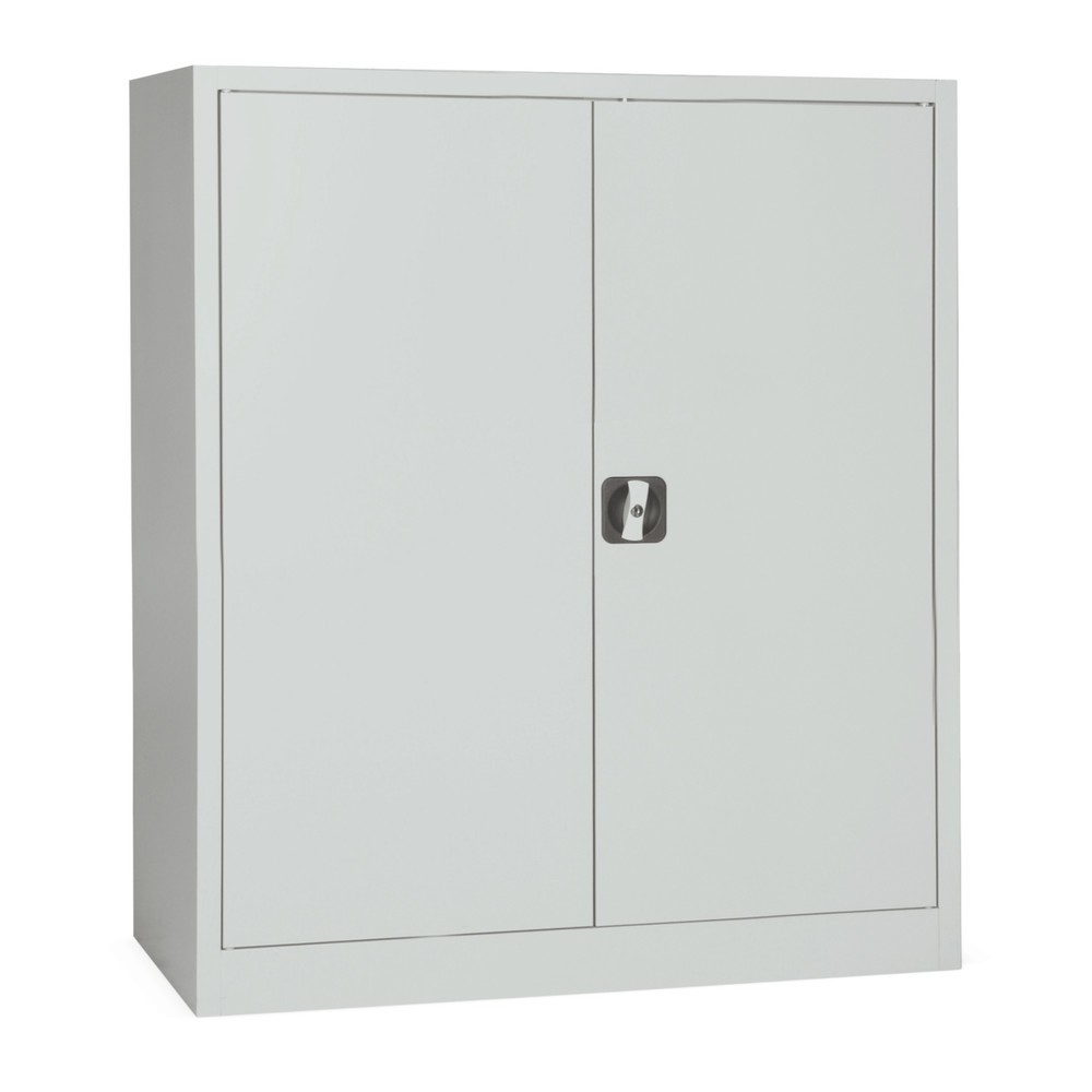 HEMMDAL Armoire à portes battantes, 3 rangées de classeurs, largeur 1 200 mm, RAL 7035 gris clair