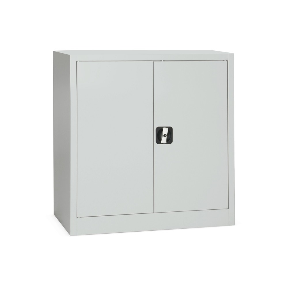 HEMMDAL Armoire à portes battantes, 2 rangées de classeurs, largeur 800 mm, RAL 7035 gris clair