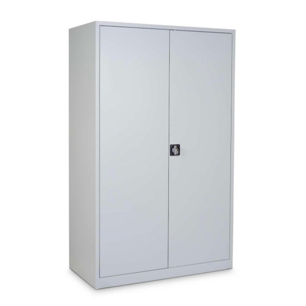 HEMMDAL Armoire à portes battantes HF-ST, 5 HC, HxlxP 1 950 x 920 x 500 mm, tablettes galvanisées, gris clair