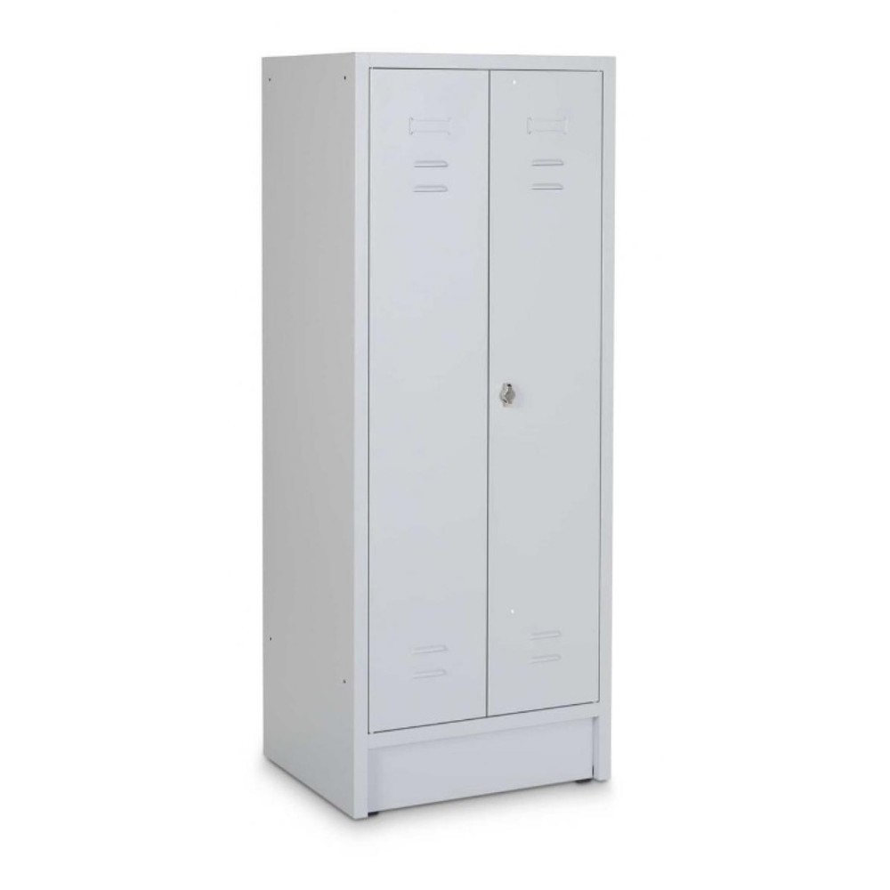 HEMMDAL Armoire à produits de nettoyage HPZ-1, serrure à cylindre, HxlxP 1 800 x 600 x 500 mm, gris clair