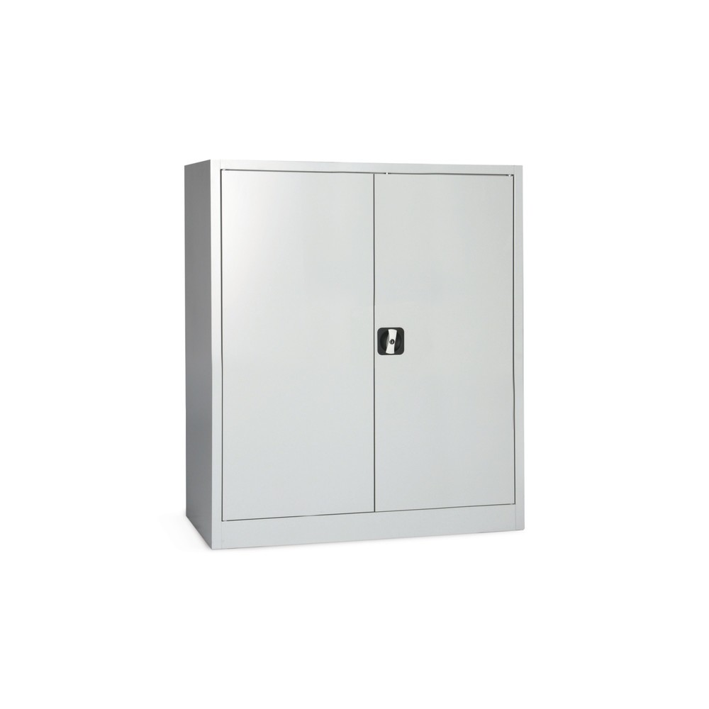 HEMMDAL Armoire d’appoint d’atelier avec 2 tablettes, H x l x P 1 200 x 1 200 x 420 mm, gris clair