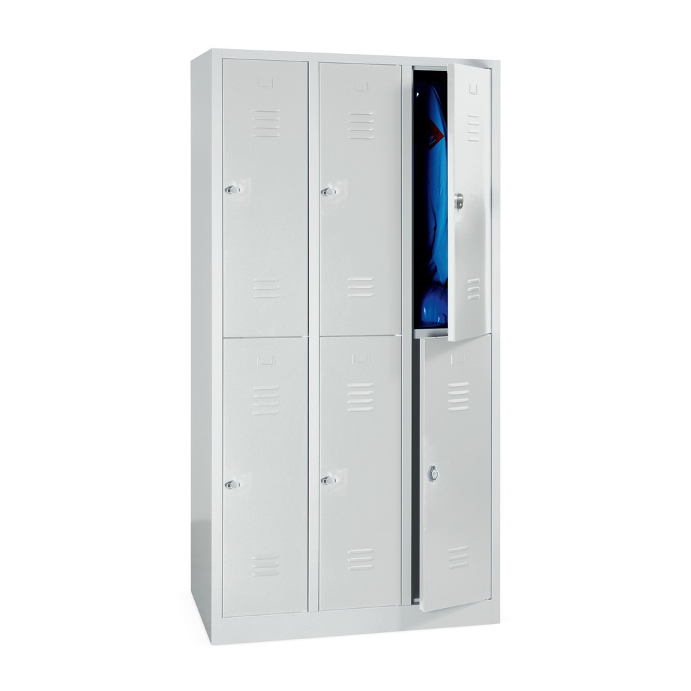 HEMMDAL Armoire-penderie avec compartiments sur deux niveaux, 6 compartiments, H x l x P 1 940 x 900 x 500 mm