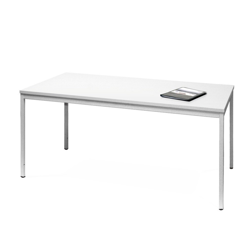 HEMMDAL Table de bureau en tubes d’acier, L x P 1 600 x 800 mm