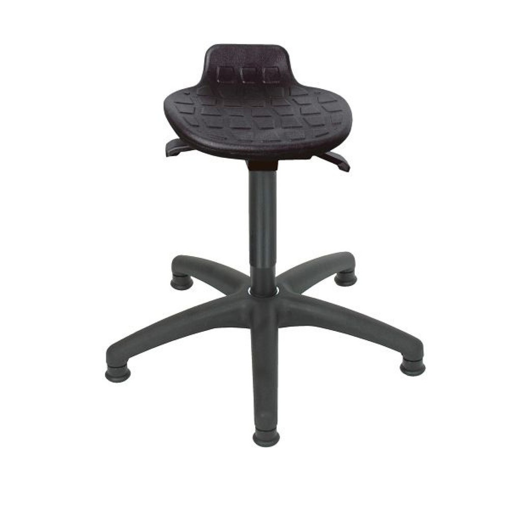 HEMMDAL Hocker Komfort, PU-Sitz, Sitzhöhe 410-540 mm, Kunstoffbasis, Bodengleiter