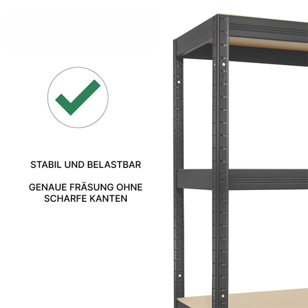 Produktabbildung Nr. 3: HEMMDAL Weitspannregal, Fachlast 500 kg, graphitgrau, HxBxT 1.770 x 2.000 x 600 mm