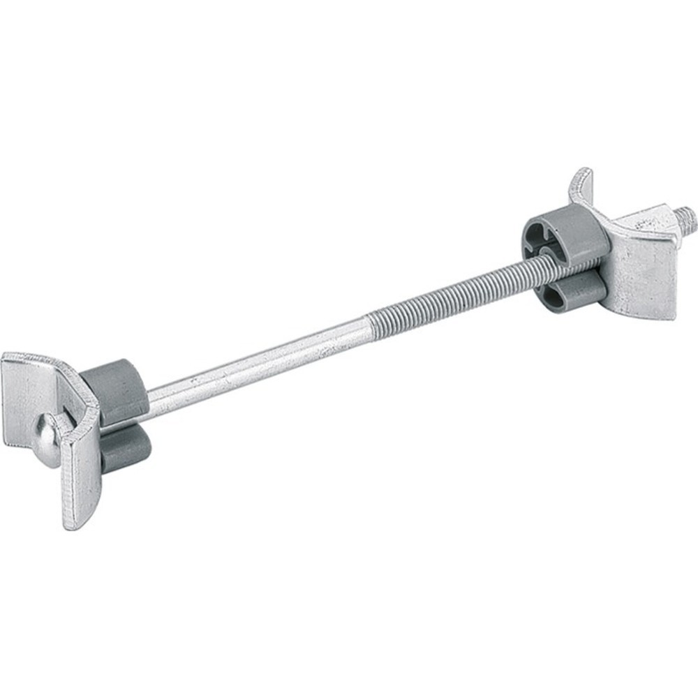 HETTICH Arbeitsplattenverbinder AVB 5, Länge 150 mm, Stahl verzinkt, 2 gebogene Klemmplatten