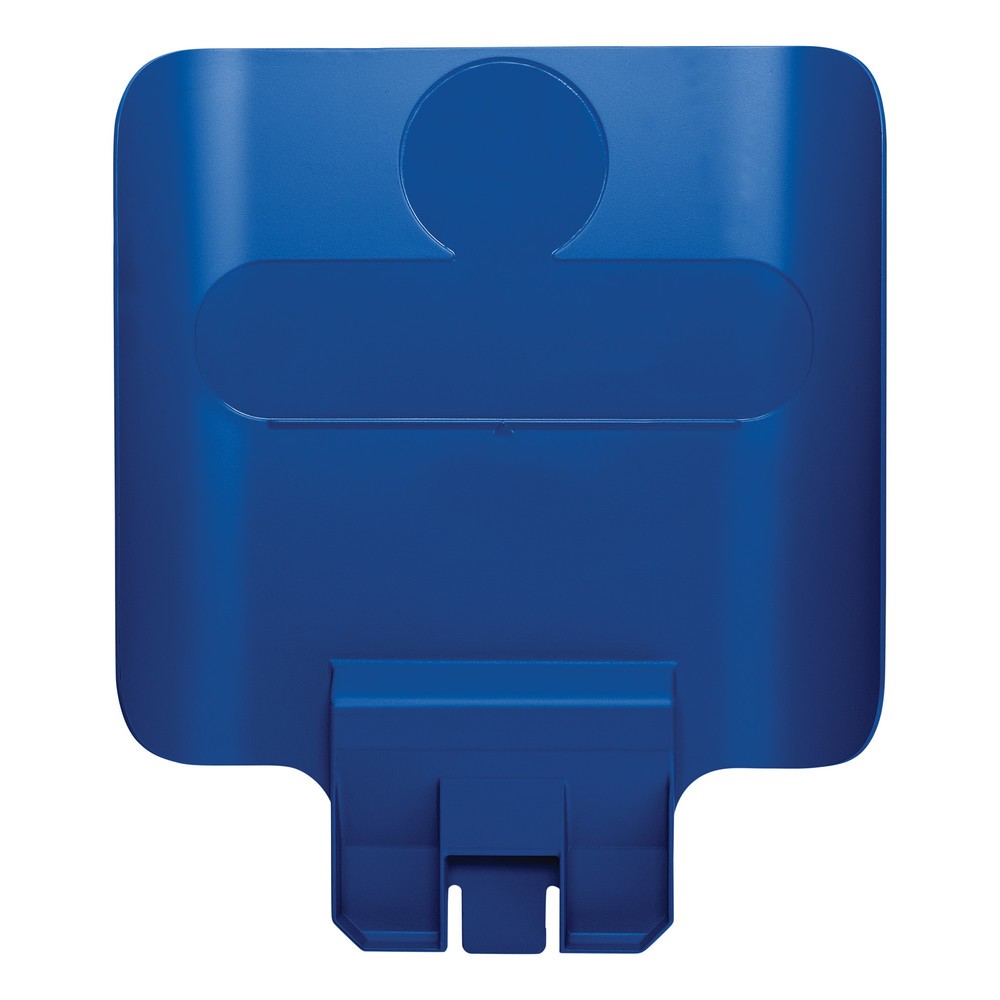 Hinweistafel für Rubbermaid® Slim Jim Recycling-Station, blau