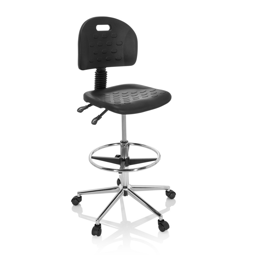 Produktabbildung Nr. 2: Siège de travail / tabouret de travail hjh OFFICE TOP WORK 23 I mousse rigide, noir