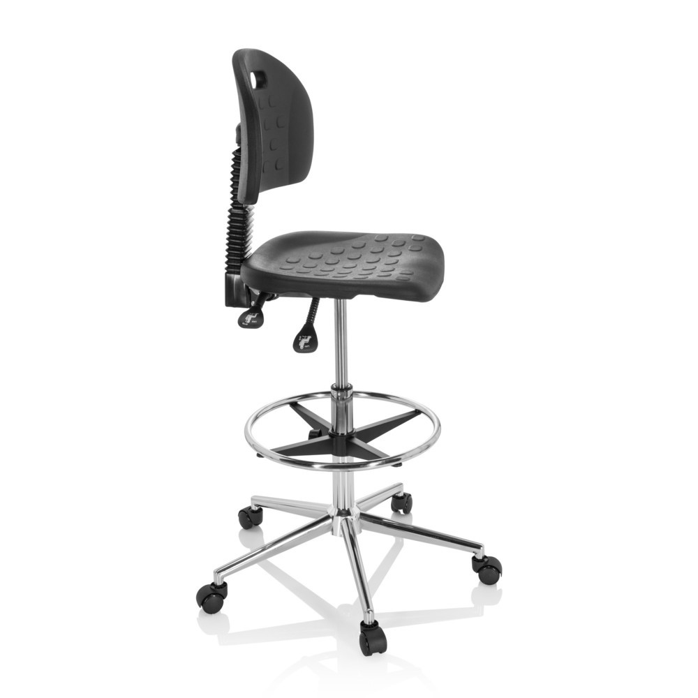 Produktabbildung Nr. 3: Siège de travail / tabouret de travail hjh OFFICE TOP WORK 23 I mousse rigide, noir