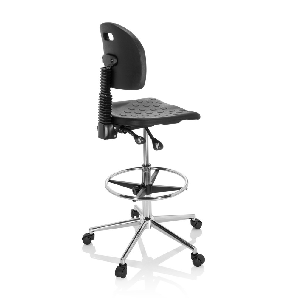 Produktabbildung Nr. 4: Siège de travail / tabouret de travail hjh OFFICE TOP WORK 23 I mousse rigide, noir