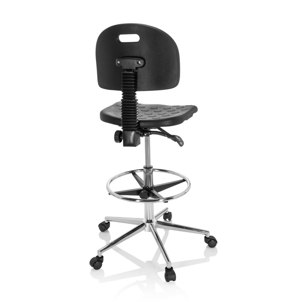 Produktabbildung Nr. 5: Siège de travail / tabouret de travail hjh OFFICE TOP WORK 23 I mousse rigide, noir