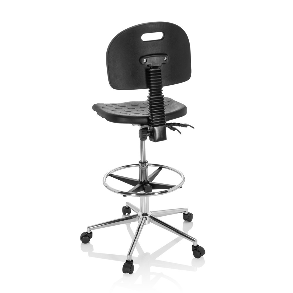 Produktabbildung Nr. 6: Siège de travail / tabouret de travail hjh OFFICE TOP WORK 23 I mousse rigide, noir