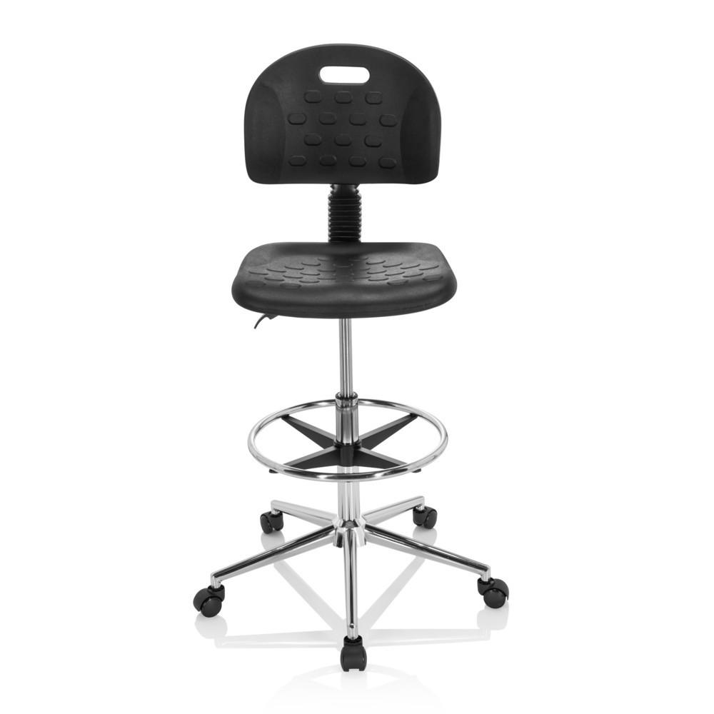 Produktabbildung Nr. 1: Siège de travail / tabouret de travail hjh OFFICE TOP WORK 23 I mousse rigide, noir