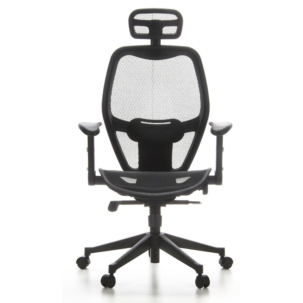 Siège de bureau / fauteuil de direction hjh OFFICE AIR PORT maille, noir