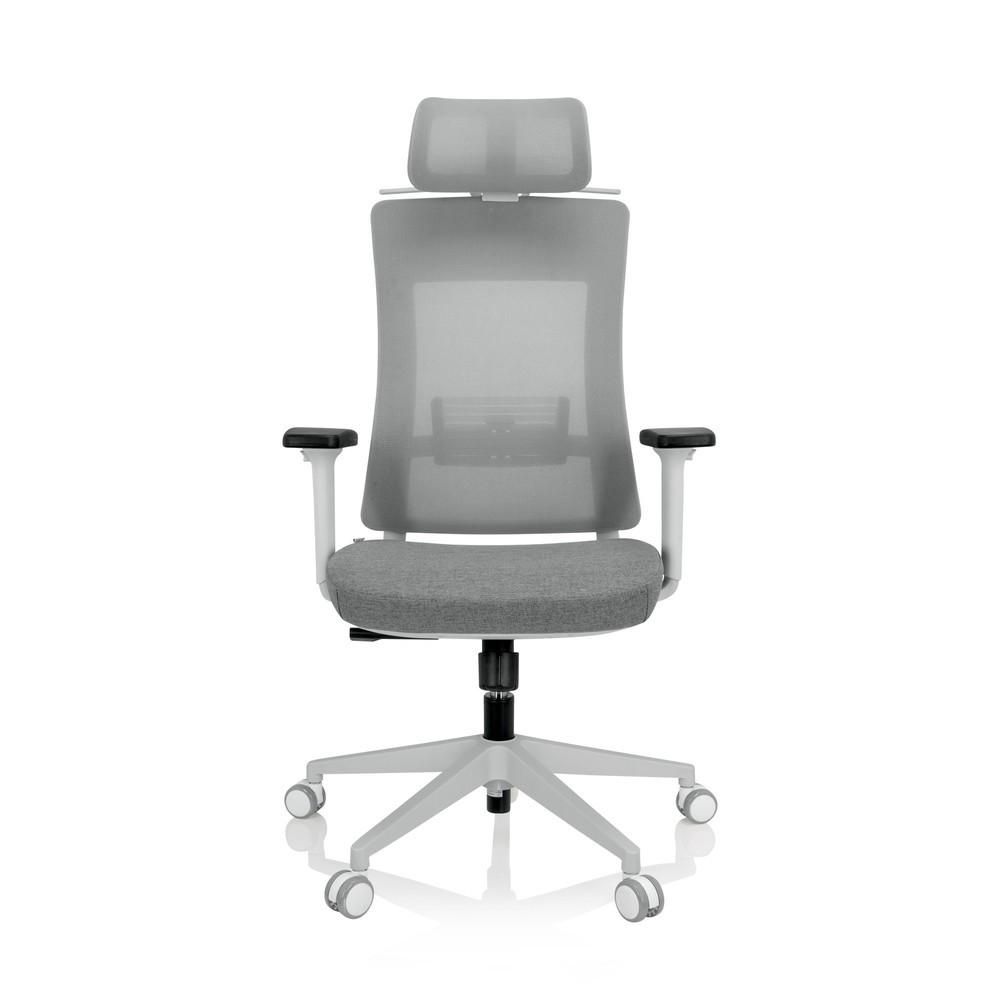 Siège de bureau / siège pivotant hjh OFFICE COMFIO WMH maille / tissu, gris