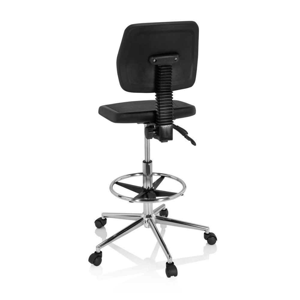 Produktabbildung Nr. 6: Tabouret pivotant / siège de travail hjh OFFICE TOP WORK 11 I mousse rigide, noir